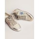 Ball Star in white suede with multicolor inserts