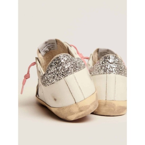Super-Star LTD sneakers with colored glitter star and heel tab