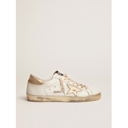 Men's Super-Star with gold sparkle foxing and lettering
