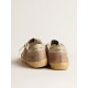 Super-Star in brown and green suede with white nappa leather star