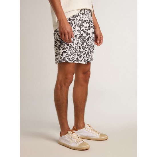 Men’s Super-Star LTD in canvas with white leather star and raffia toe