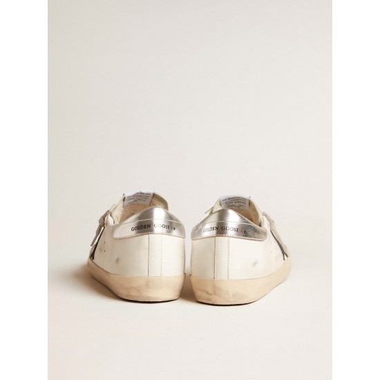 Men's Super-Star with black nubuck star and silver leather heel tab