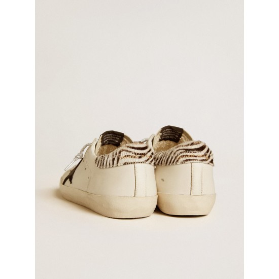 Men’s Super-Star with suede star and pony skin heel tab