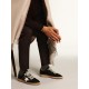 Men's Ball Star in black suede with white leather star