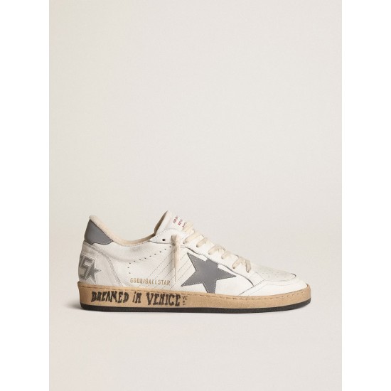 Ball Star in nappa with gray reflective nylon star and heel tab
