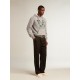Men's Ball Star in beige nappa with burgundy mesh star and heel tab