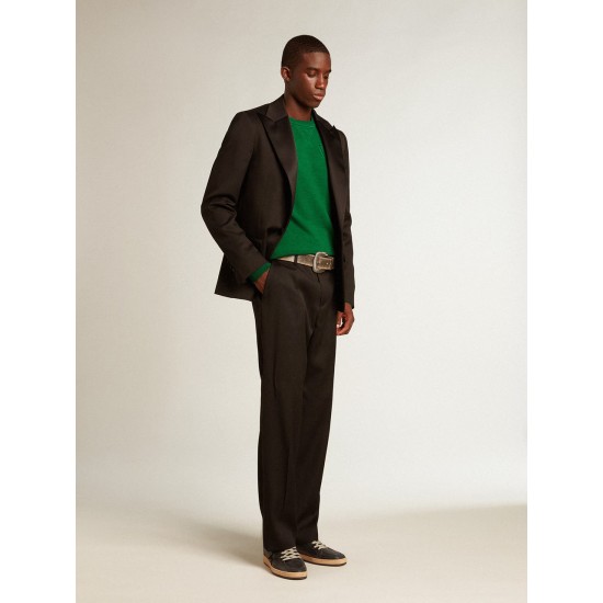 Ball Star in black nappa with suede star and black nappa heel tab