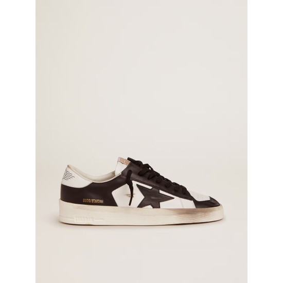 Men's Stardan in white and black leather