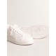 Purestar with white bio-based star and mat green leather heel tab