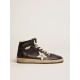 Men's Sky-Star in black nappa with white star