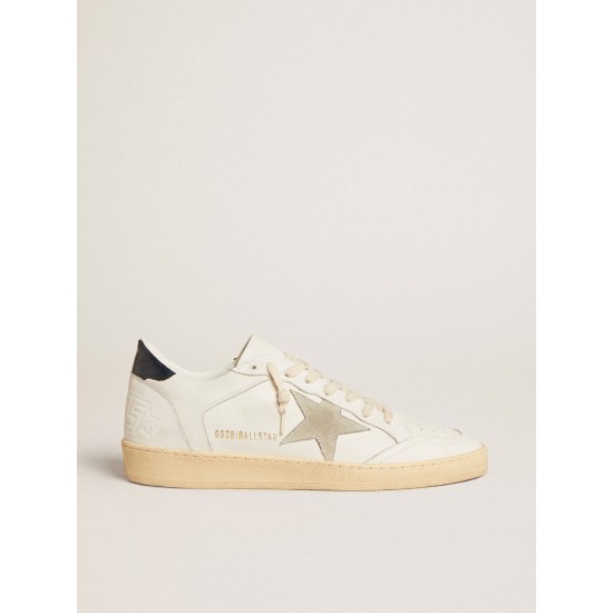 Ball Star with ice-gray suede star and blue leather heel tab