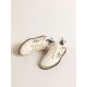 Ball Star in nappa and mesh with silver metallic leather star