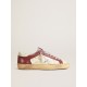 Super-Star in nappa leather with burgundy inserts and silver star