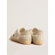 Men’s Super-Star LAB in nylon with dove-gray star and ice-gray suede inserts