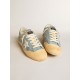 Super-Star in light blue mesh and nylon with white leather star