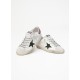 Super-Star with green snake-print suede star and purple heel tab