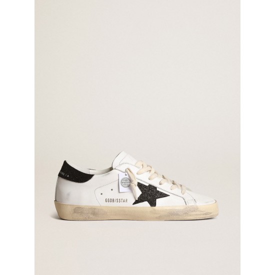 Women’s Super-Star with a black Swarovski crystal star and heel tab