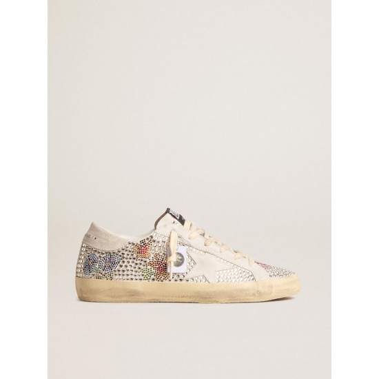 Super-Star LTD in Swarovski crystals with suede star and heel tab
