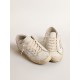 Women's Super-Star with silver leather star and pink heel tab