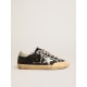 Super-Star Penstar LTD in black matelassé nappa with silver star