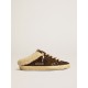 Super-Star Sabots in glitter with brown star and shearling lining