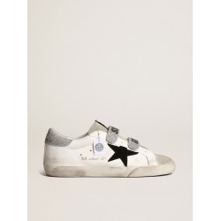 Old School with suede star and Swarovski crystal straps