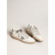 Women's Ball Star in nappa with white star and glitter heel tab