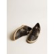 Women’s Ball Star LAB in black nappa with studded black leather star