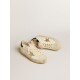 Hi Star with platinum metallic leather star and glitter heel tab