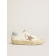 Hi Star LTD with pink suede star and light blue leather heel tab