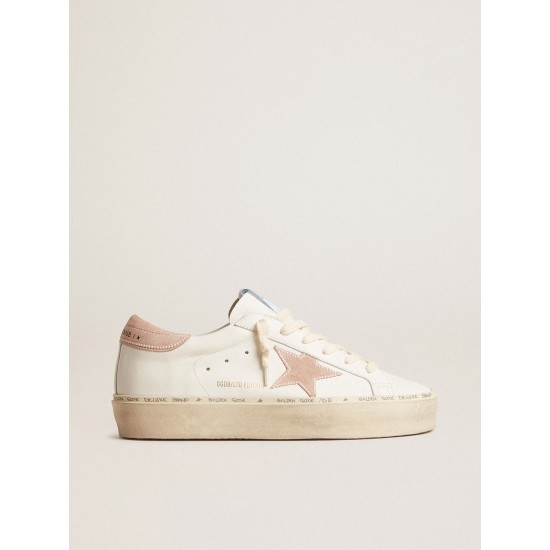 Hi Star LTD with old rose suede star and heel tab with pearls