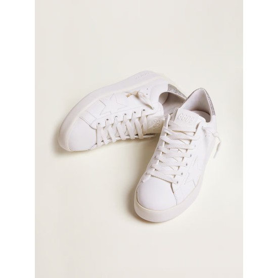 Women's Purestar sneakers with glittery silver heel tab