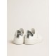 Women’s bio-based Purestar with white star and mirror-effect heel tab
