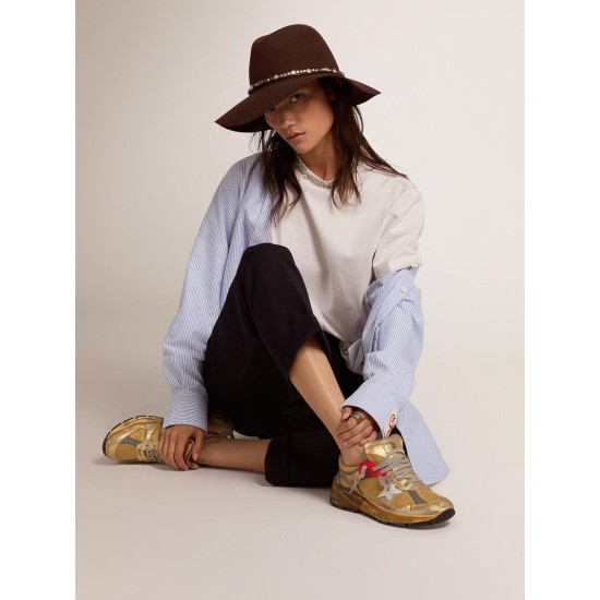 Women's Dad-Star gold with white star