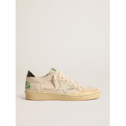 Ball Star LTD with vanilla canvas star and leather heel tab