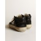 Women’s Mid Star in black nappa and suede with white leather star