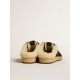 Ball Star Sabots in black glitter with black star and shearling lining