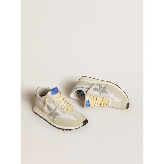 Women’s Marathon with white nylon upper and silver star