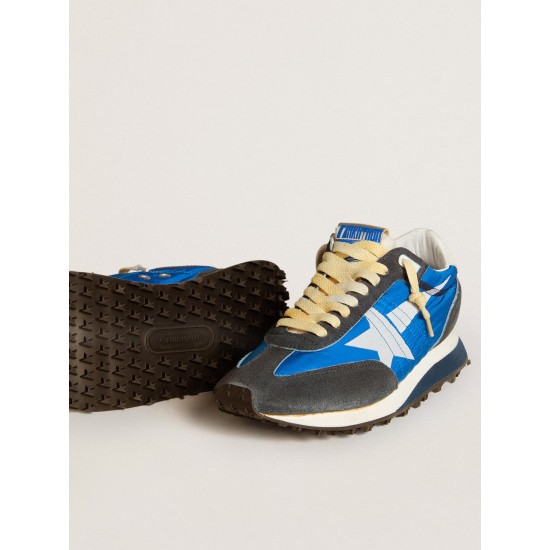 Women’s Marathon with blue nylon upper and white star