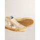 Mid Star LTD with pearl suede star and beige crochet heel tab