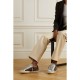 Superstar distressed leopard-print calf hair, leather and suede sneakers