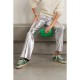 Superstar distressed suede-trimmed glittered leather sneakers