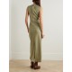 Journey embellished twill midi dress
