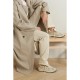 Dad-Star distressed glittered suede, mesh and metallic leather sneakers