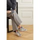 Superstar denim-trimmed distressed snake-effect leather and suede sneakers