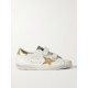 Old School distressed leather sneakers